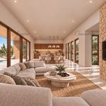 Render Interior Comedor Formato Amplio